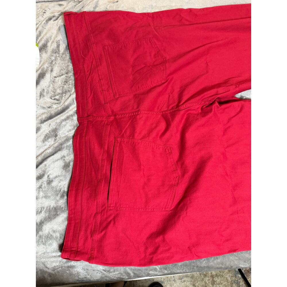 2/$30 NEW Universal Standard Red Seine High Rise Skinny Jeans 27” Scooter 40 - Picture 6 of 11